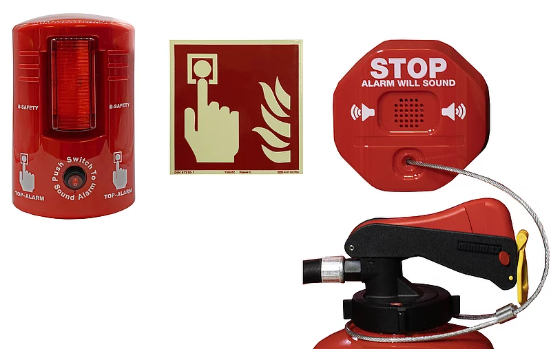 Top-Alarm / Brandmeldezeichen F005 / Diebstahlsicherung