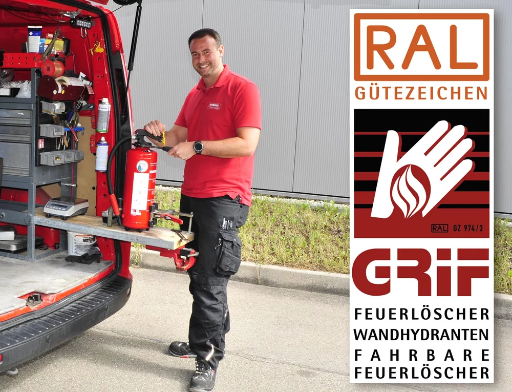 Minimax bietet RAL güte­ge­si­cher­te Fach­lehr­gänge zur Sach­kun­di­gen­aus­bil­dung für trag­bare und fahr­bare Feuer­löscher so­wie für Lösch­wasser­technik (Wand­hy­dran­ten)