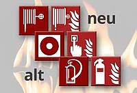 Sicherheitskennzeichnung alt – neu